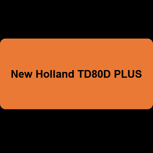 New Holland TD80D PLUS